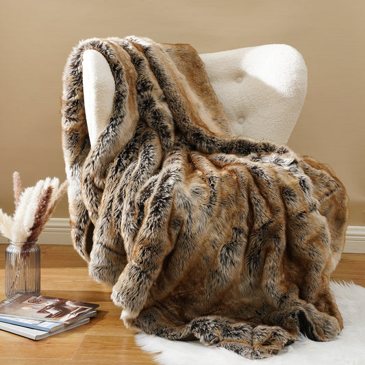 Plush Fur Blanket Nordic